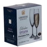Set de 6 copas Flauta Sylvia 220 ml