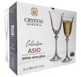 Set de 6 copas Vino Blanco Asio 185 ml