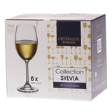 Set de 6 copas Vino Blanco Sylvia 250 ml