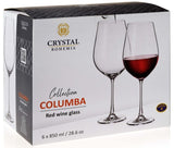 Set de 6 copas Vino Tinto Columba 850 ml