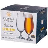 Set de 6 copas para Cerveza Colibri 380 ml